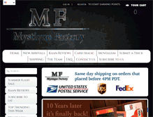 Tablet Screenshot of mystiquefactory.com